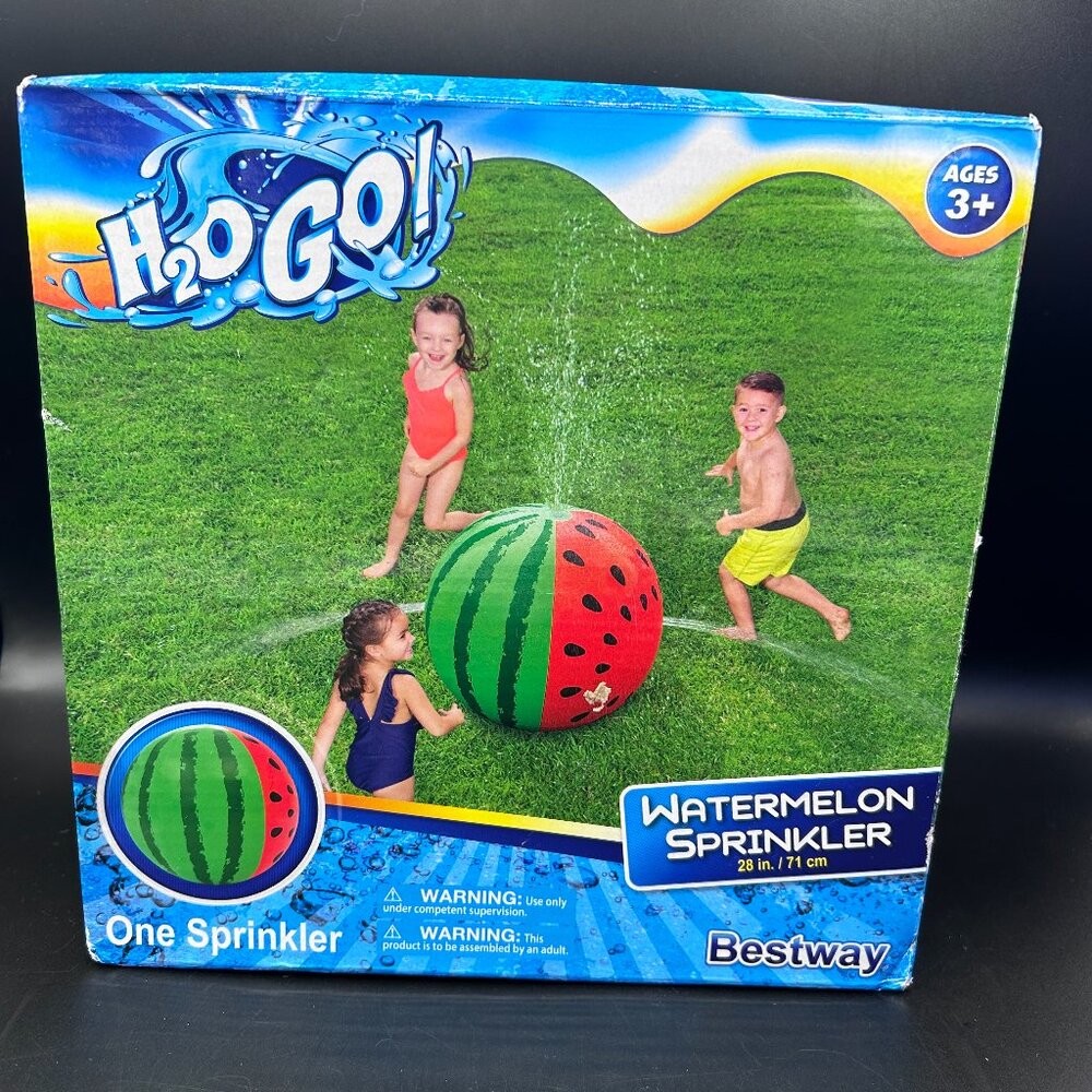 Bestway H2O Go Watermelon Water Sprinkler Ball 28" Multicolor Age 3+ New Sealed
